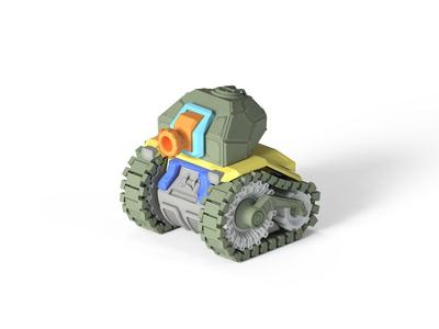 Toy Tank -With Movable Cannon
