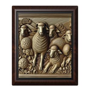 Sheep animal wall art relief wall decor