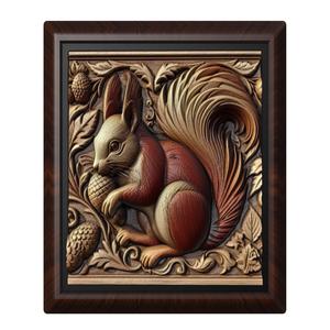 Squirrel animal wall art relief wall decor