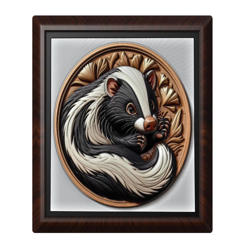 Skunk animal wall art relief wall decor