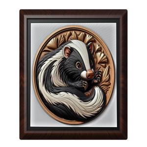 Skunk animal wall art relief wall decor