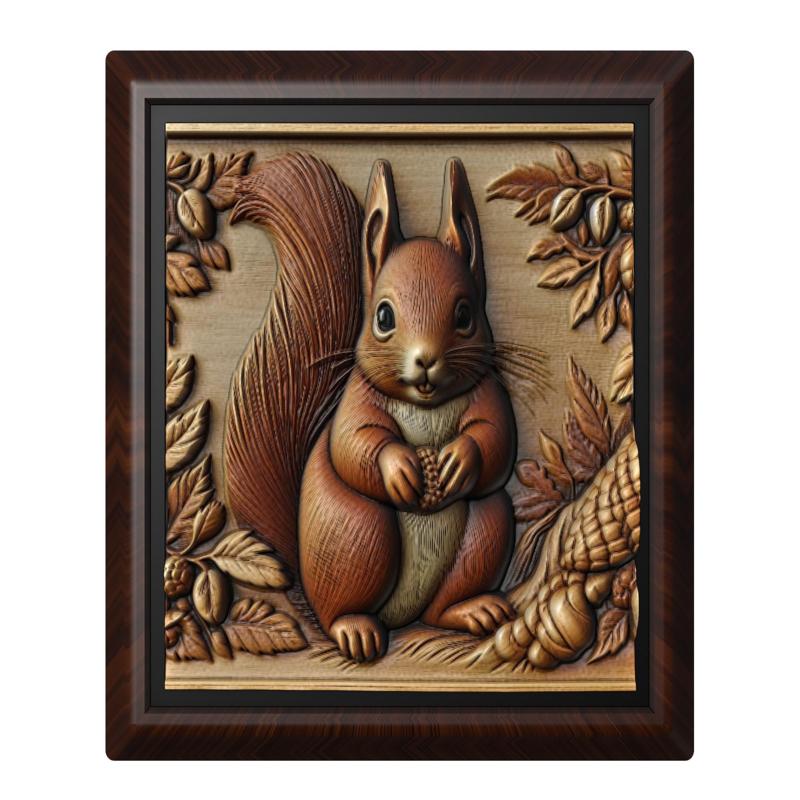 Squirrel animal wall art relief wall decor