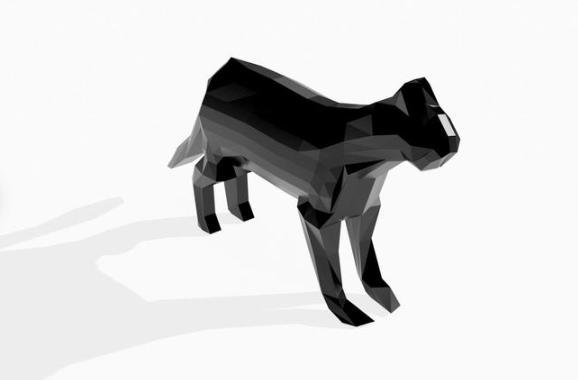 STL Printing file, Geometric Black Panther