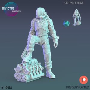 Human Worker Technician ‧ Sci-Fi Miniature ‧ Wargame Miniatures ‧ Tabletop 3D Model ‧ RPG Miniature ‧ Cyberpunk Construct ‧ Steampunk War Machine ‧ STL FILE