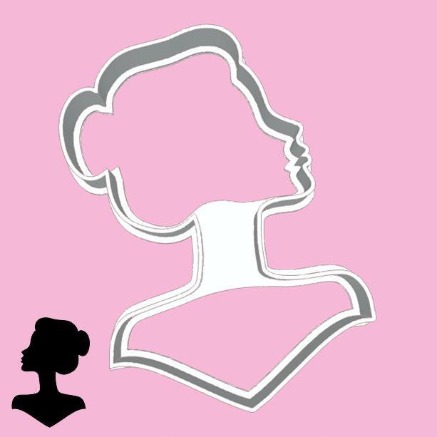 Barbie cookie cutters - barbie silhouette (style 6)