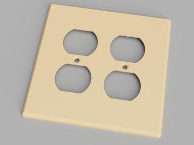 Outlet Cover 2 Gang