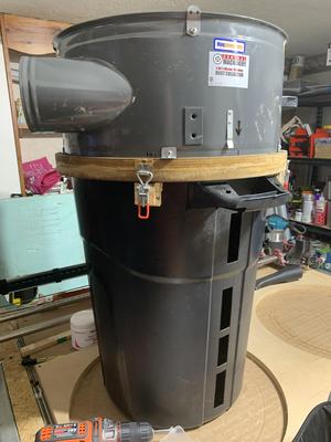DIY CNC MONEY SAVING TRICK for Dust Collection: Use normal trash can/bags for HF Collector!