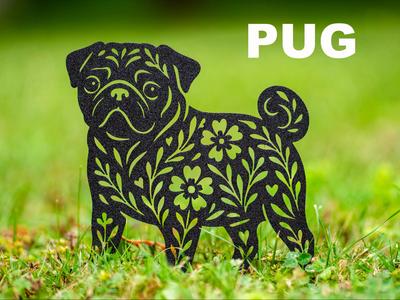 pug garden house decoration