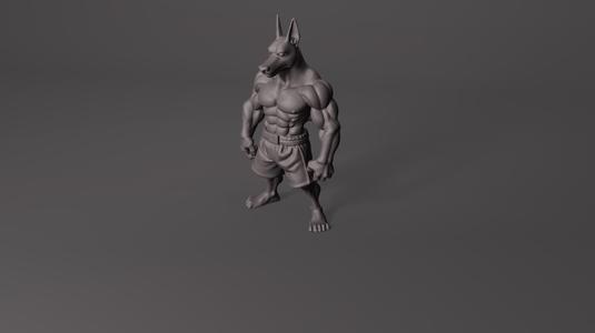 🐾 Doberman with Muscular Human Body - Badass 3D Model for 3D Printing STL
