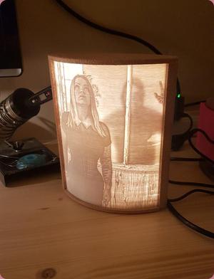 Lithophane lamp
