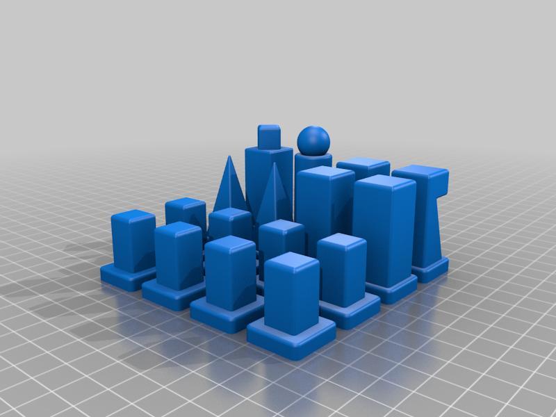 Bahaus Model 1922 Chess Set