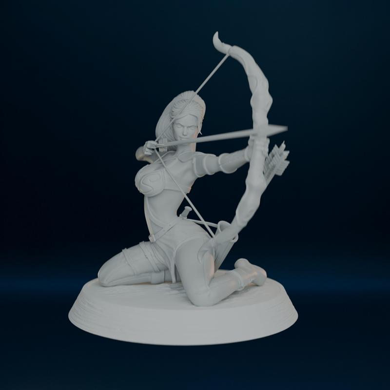 Lyra of the Shadow Vale - 3D Printable Warrior Archer