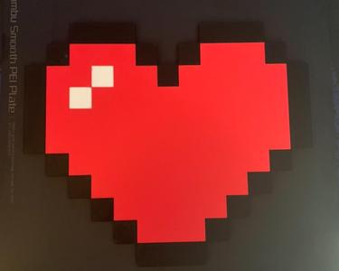 8bit Retro Heart Wall Art