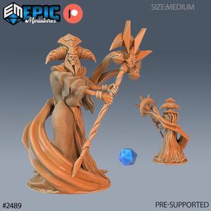 Arch Lich Staff ‧ DnD Miniature ‧ Tabletop Miniatures ‧ Gaming Monster ‧ 3D Model ‧ RPG ‧ DnDminis ‧ STL FILE