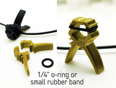 Mini Headphone/Mic Clip 1/4" O-ring
