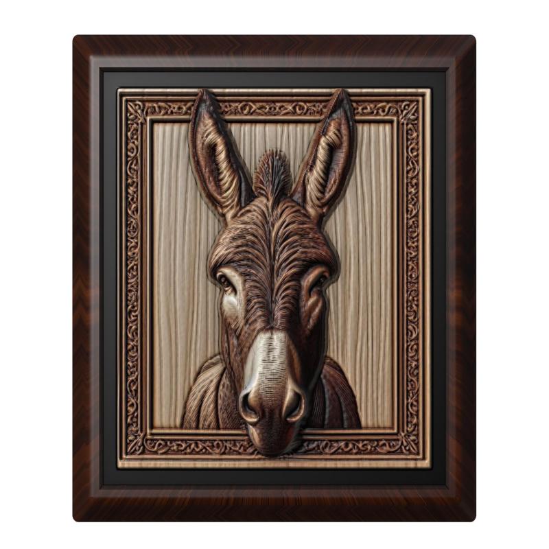 Donkey animal wall art relief wall decor