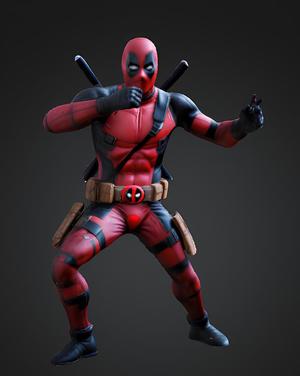 3D Deadpool Figurine / 3D Deadpool Figurine