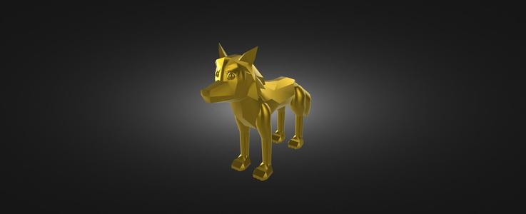 Wolf low-poly