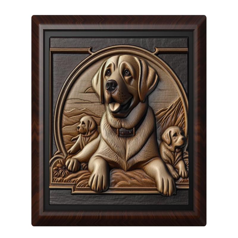 Dog Labrador Retriever animal wall art relief wall decor