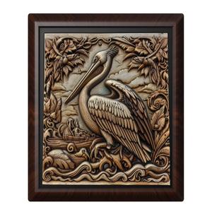 Pelican animal wall art relief wall decor