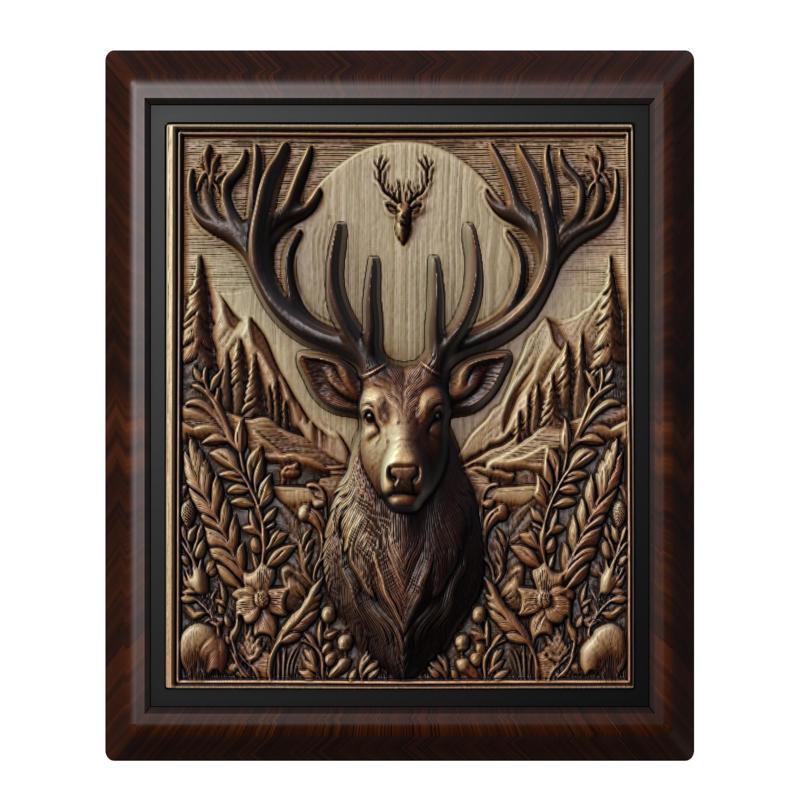 Deer animal wall art relief wall decor
