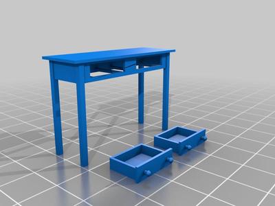 Shaker Hall Table 1/25 scale