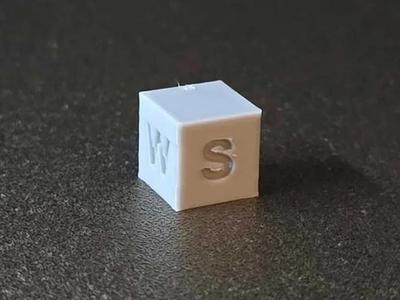 Orientation cube for multi-colour printing