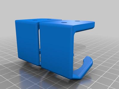 Under desk airbrush holder