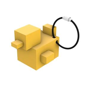 Cubic Key Chain Duck   