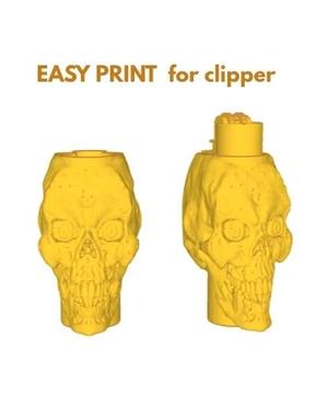 CLIPPER SKULL LIGHTER CASE