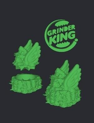 GRINDER GRINDERKING 90X95X90 MM -READY TO PRINT - EASY PRINT- EASY PRINT- EASY PRINT- FDM SLA