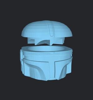 GRINDERKING GRINDER BOBBLEHEAD MANDAL0RIAN BOBBLEHEAD FUNKO STYLE 70X65X55 MM EASY PRINT