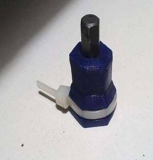Porlex coffee grinder 5 sided shaft to hex bit adapter