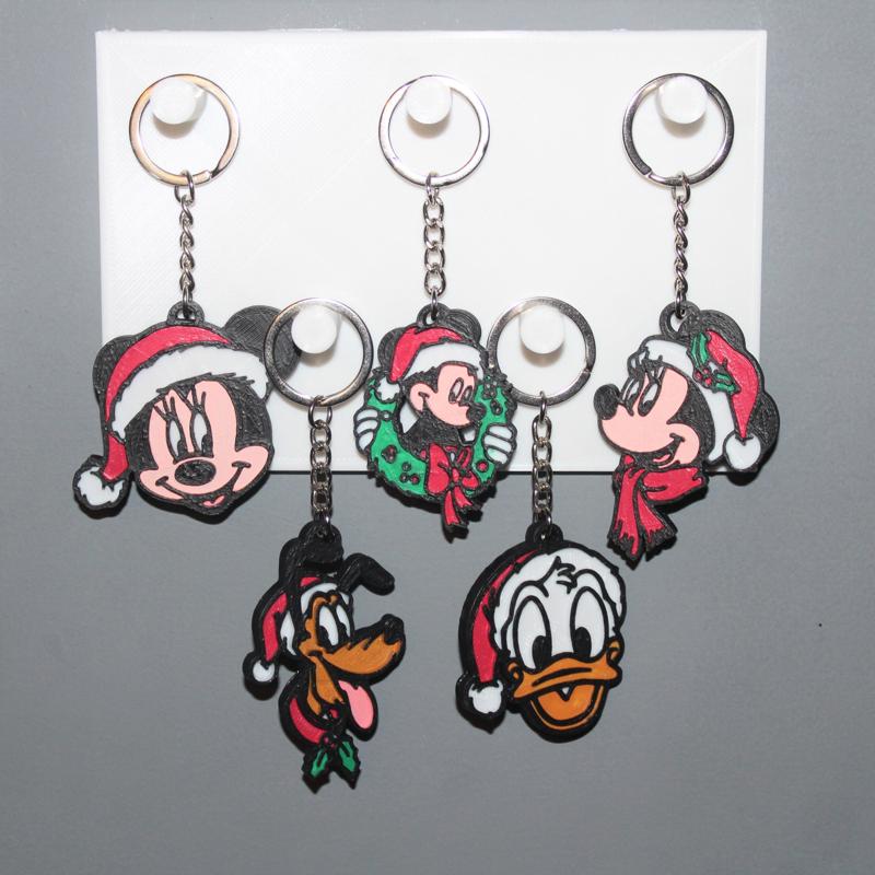 5 Keychain Disney Christmas 2