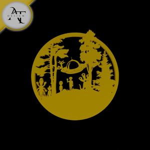 Aliens - Silhouette - 2D Wall Art Decor