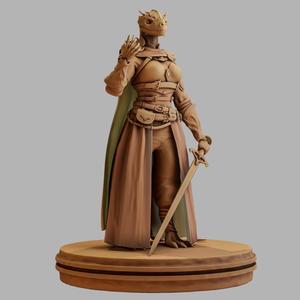 Dragonborn Rogue – 3D Printable STL | 32mm & 72mm