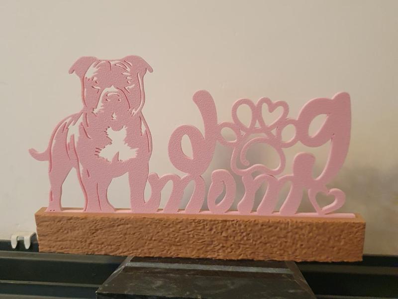 Staffordshire Bull Terrier Mom Figurine