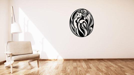 Silhouette of a woman wall or table decoration