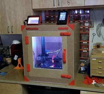 Ender 3 v2 Printer Enclosure: 3D Print-o-Vision Case model Nicoltron 3000