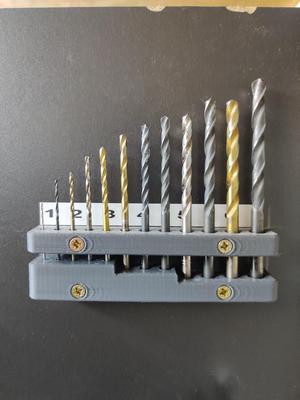 Drill bit organiser for 1,0mm-6,5mm