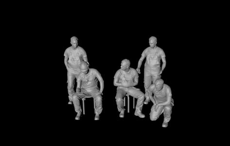 1/64 Maintenance Worker Suit Character 3D Digital Model
