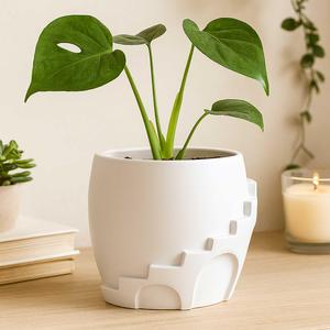 Tower Plant Pot with Drainage