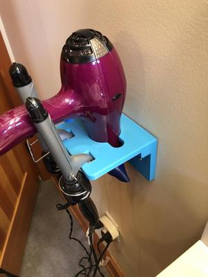 Hairdryer and Curling Iron Shelf