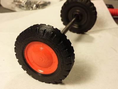 Antique Toy Jeep Wheel