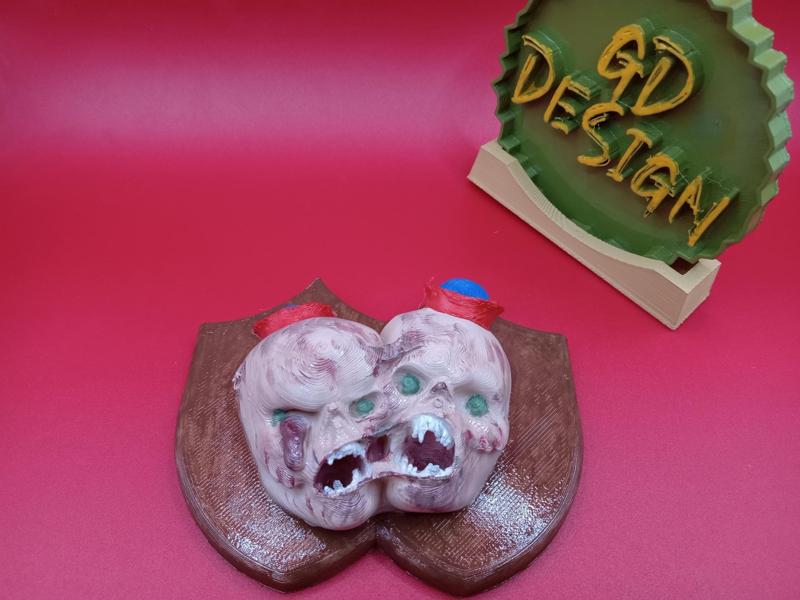 The Twins Head Wall Mount