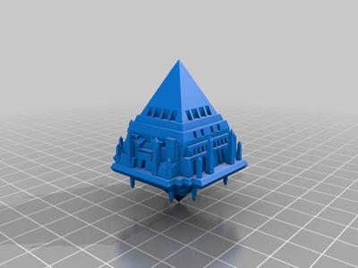 floating black pyramid - terrain - aos