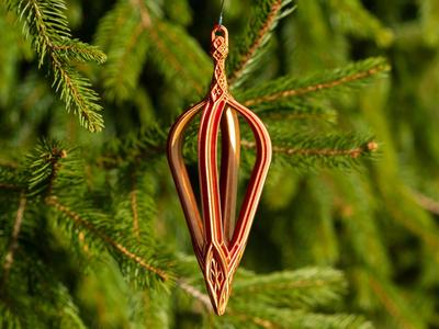 Royal Crown Christmas Teardrop Ornament