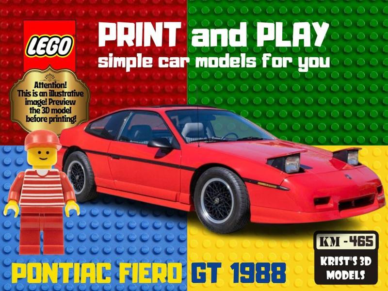 LEGO Pontiac Fiero GT 1988