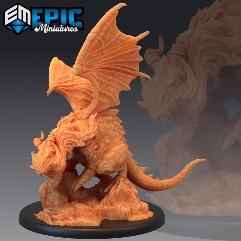 Cave Dragon Fire Breath / Earth Drake / Winged Mountain Encounter / Magical Beast