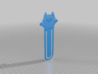 Señalador libro (gato)